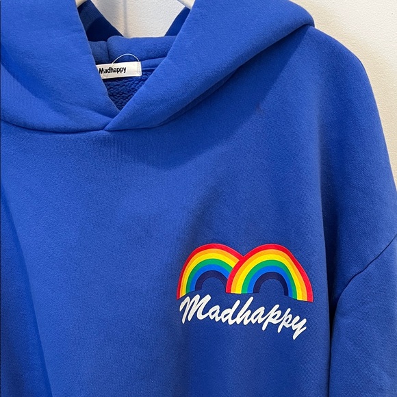 Madhappy x Vans Godspeed Rainbow Blue Oversized Hoodie -- Size Medium - Picture 3 of 4